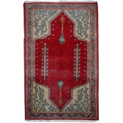 Handmade Antique Turkish Konya Rug, 1920s, 1C500