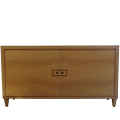 Light Cerused Oak Credenza, France, 1940s