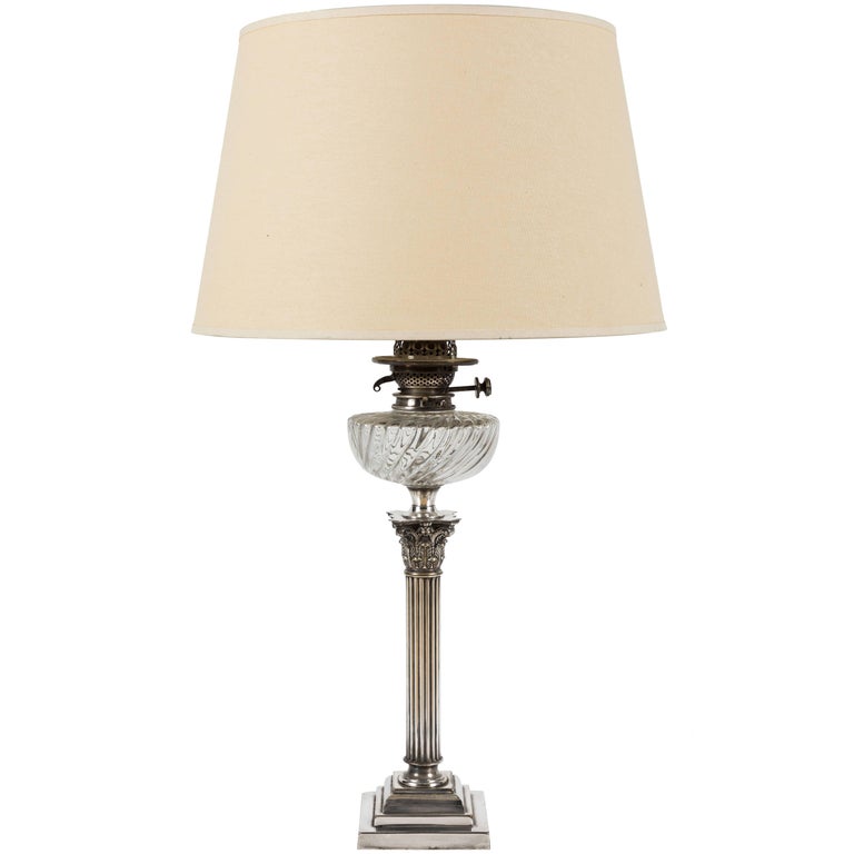 Large, Converted English Oil Lamp For Sale at 1stDibs converted oil lamp
