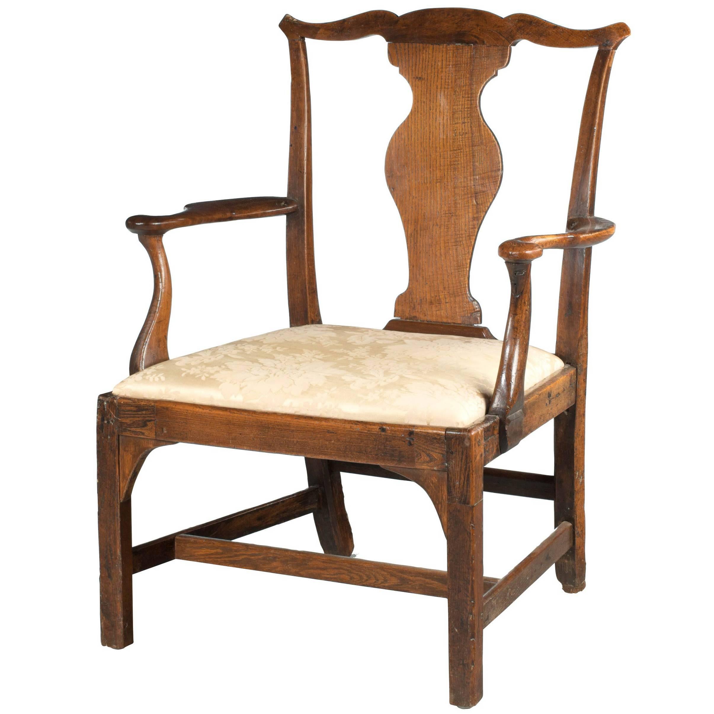 Mid-18th Century Elbow Chair of Very Substantial Proportions