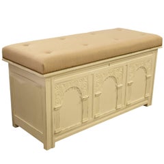 Painted Oak Window Seat