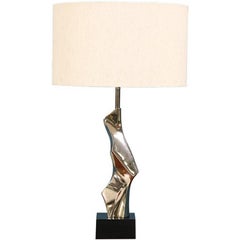 Richard Barr Amorphous Chrome Table Lamp for Laurel Lamp Co.