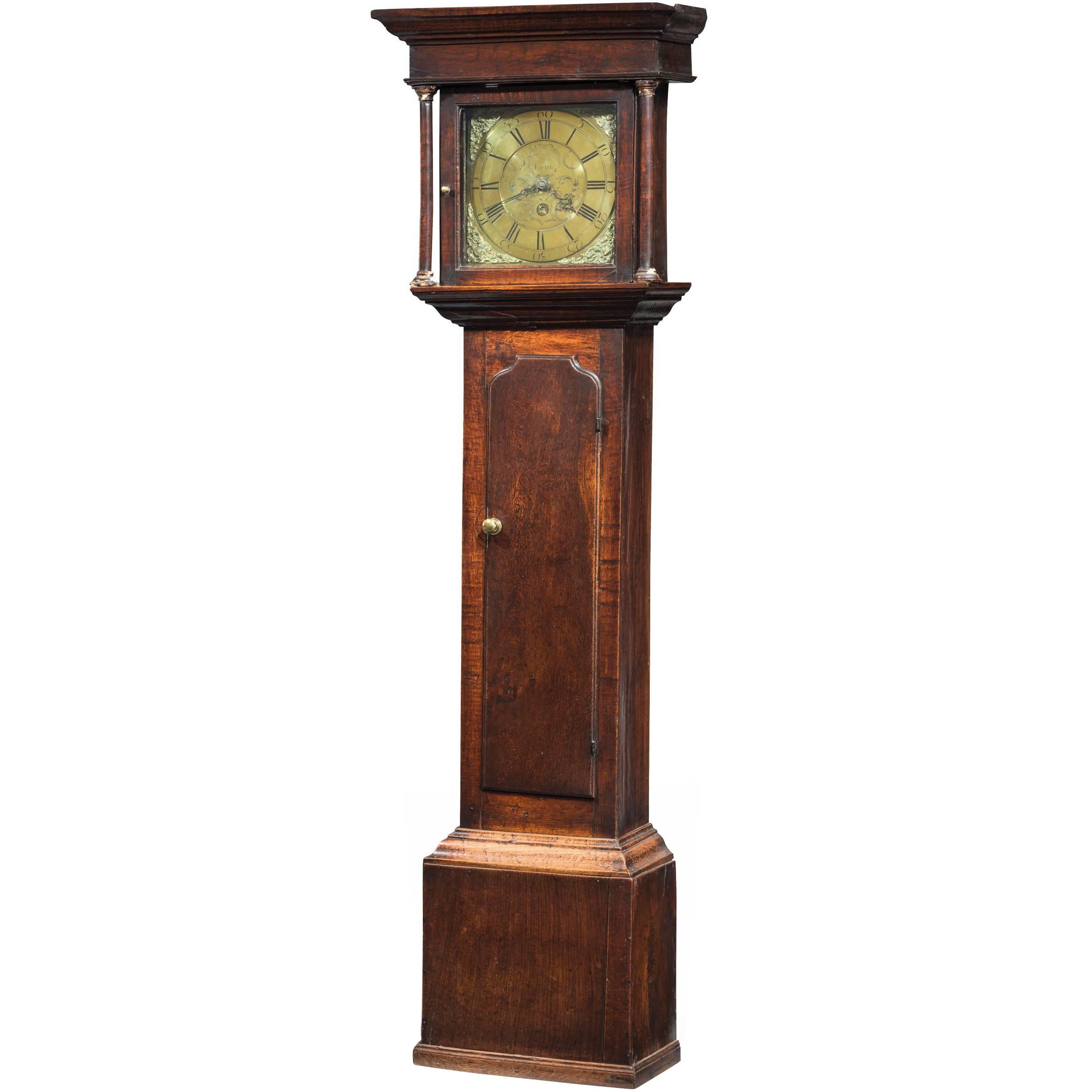 George III Period Oak Longcase Clock by E. Foster of Carlisle