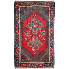 Handmade Antuque Turkish Anatolian Rug, 1920s, 1C513