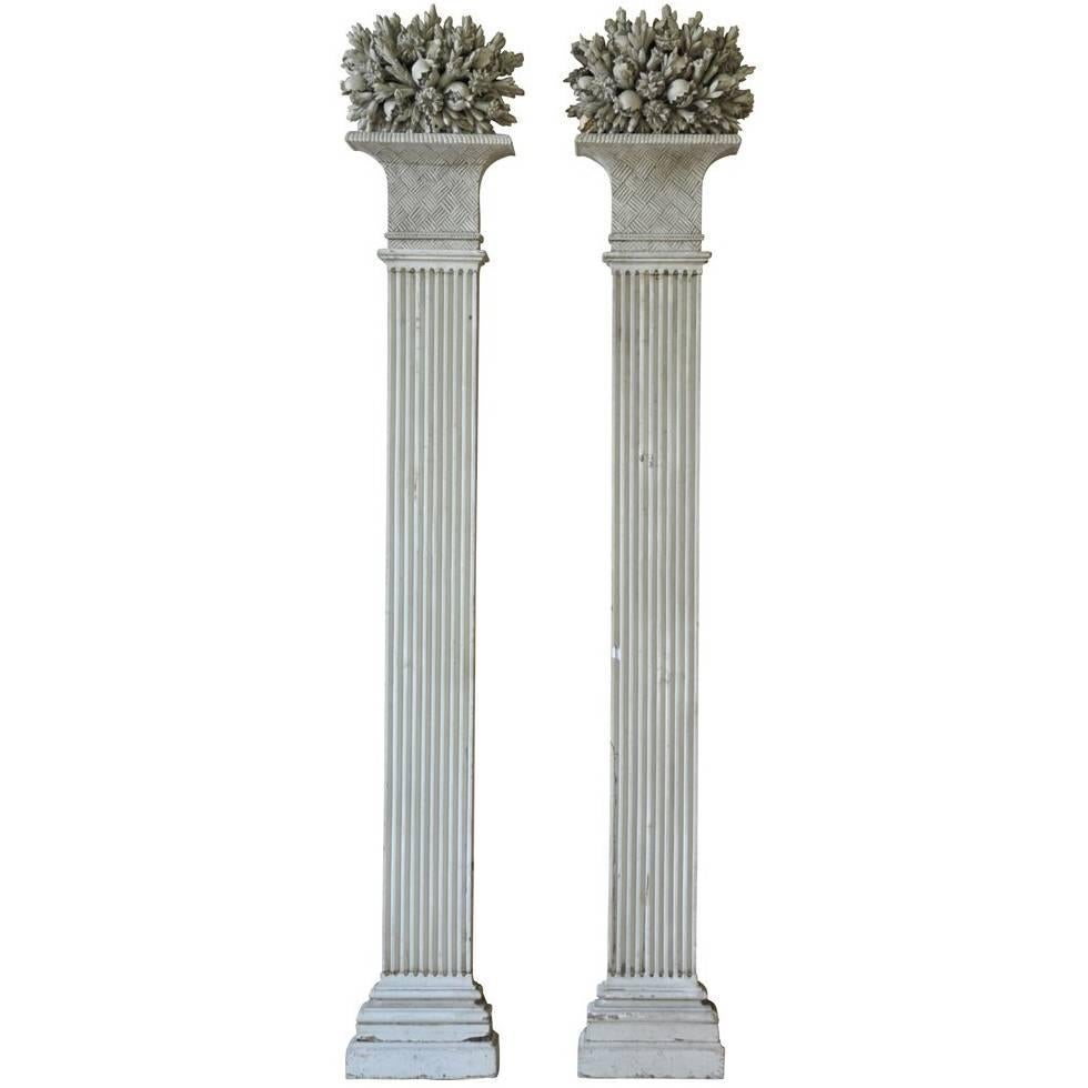 Exquisite Pair of Louis XVI Period Pilasters, Columns