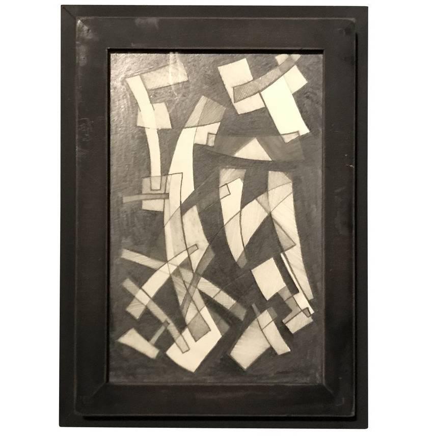 Contemporary American Artist David Dew Bruner Charcoal Drawing