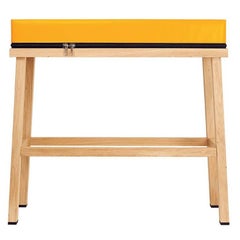 Visser and Meijwaard Truecolors High Bench in Orange PVC Cloth with Zipper Visser and Meijwaard Truecolors High Bench in Orange PVC Cloth with Zipper