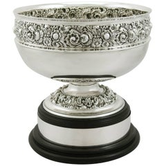 1900s Edwardian Sterling Silver Presentation Bowl