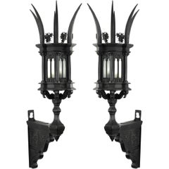 Pair of 19th Century Italian Gothic Wall Sconces