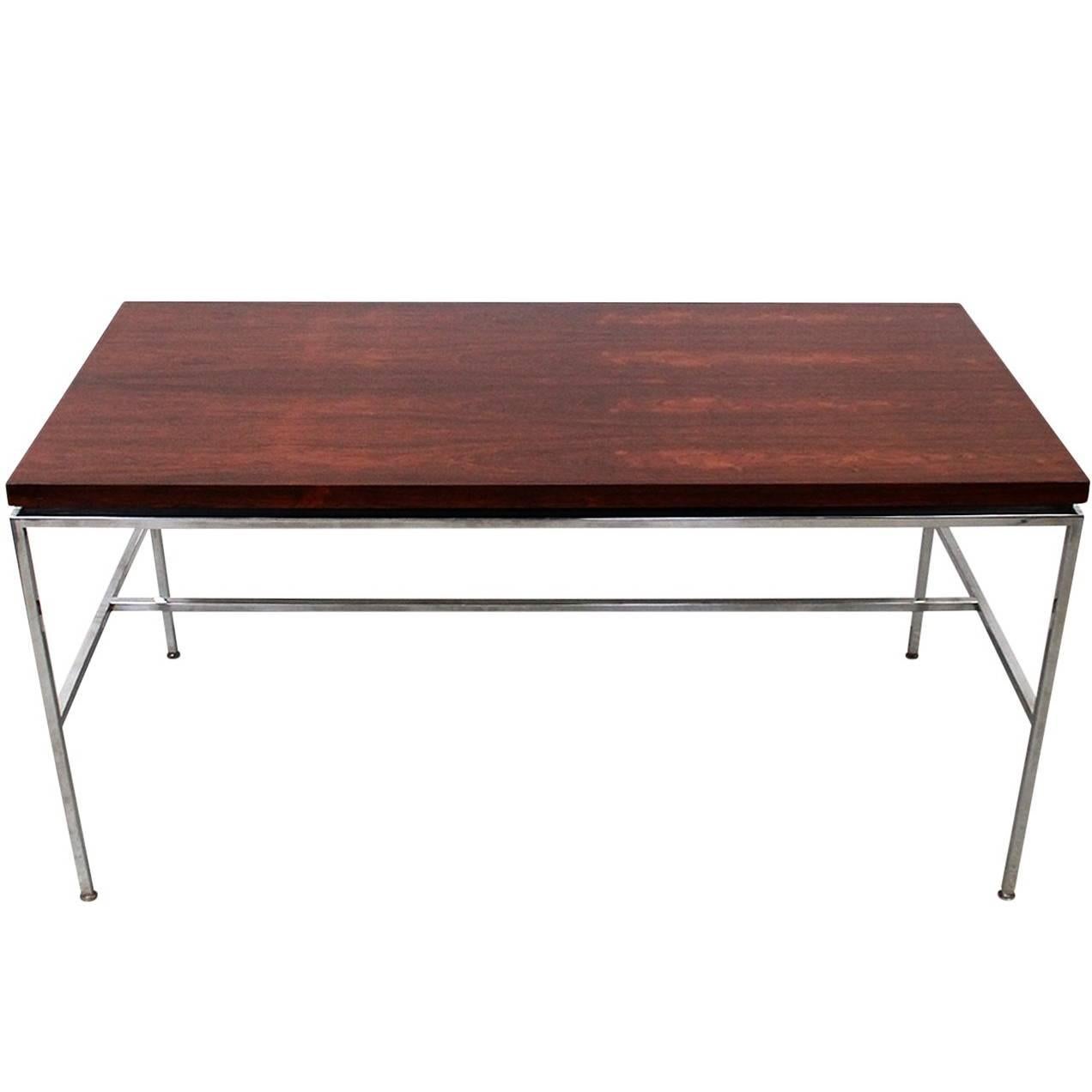 Minimalist Exotic Wood Desk by Drexel
