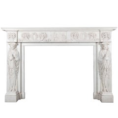 Antique Marble Fireplace