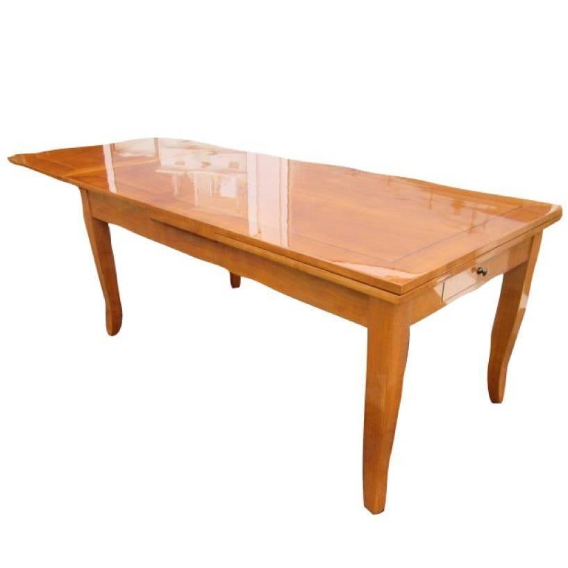 Biedermeier Style Dining Table Made of Cherrywood For Sale