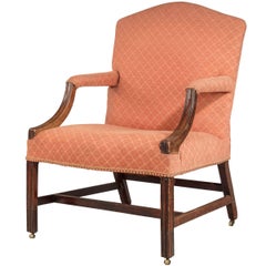 Chippendale Period Mahogany Gainsborough Chair Retaining the Original Surfaces