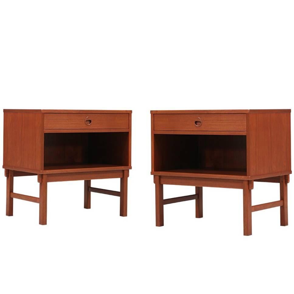 Folke Ohlsson Teak Nightstands for DUX