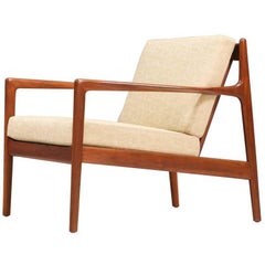 Folke Ohlsson Model 74-C Walnut Lounge Chair for DUX
