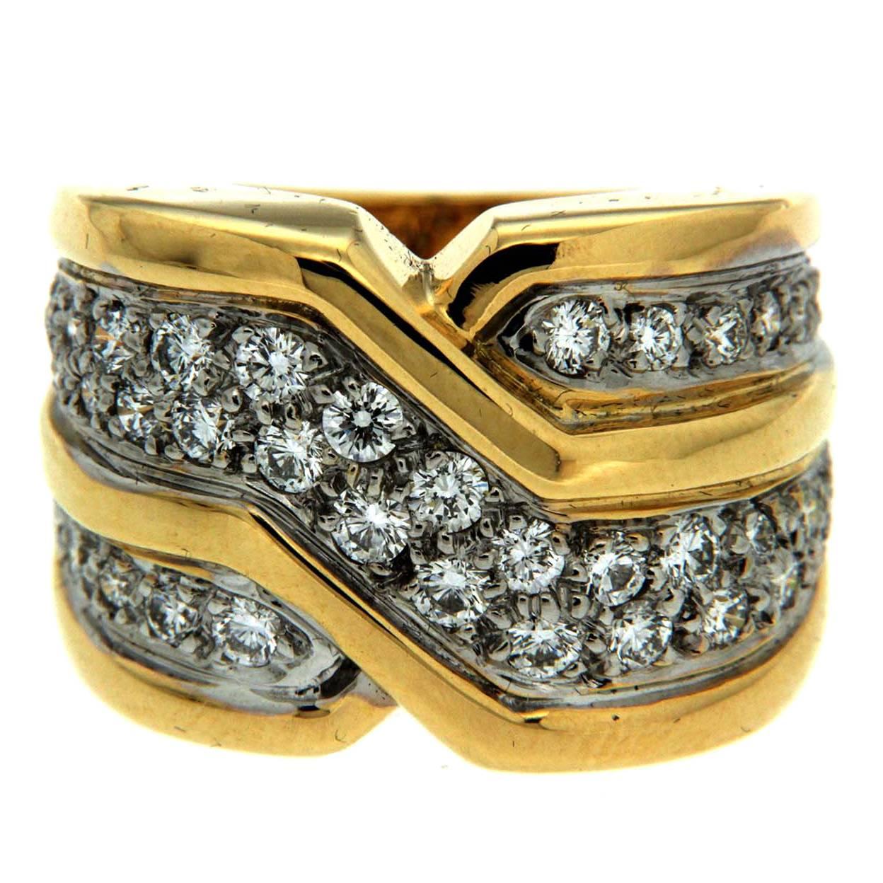 On the Town Diamond Gold Ring 