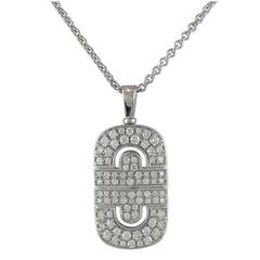 Bulgari Parentesi Pave Diamond Gold Pendant with Chain