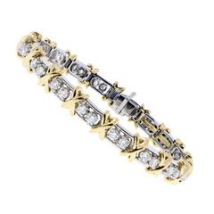  Tiffany & Co. Schlumberger 36 Stone diamond Gold platinum Bracelet