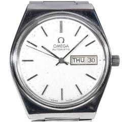 Retro Omega Stainless Steel Seamaster Automatic Wristwatch