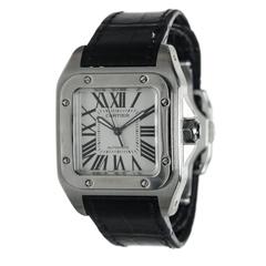 Cartier Stainless Steel Santos 100 Wristwatch