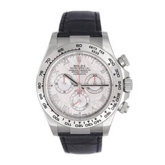 Rolex White Gold Cosmograph Daytona Meteorite Dial Automatic Wristwatch