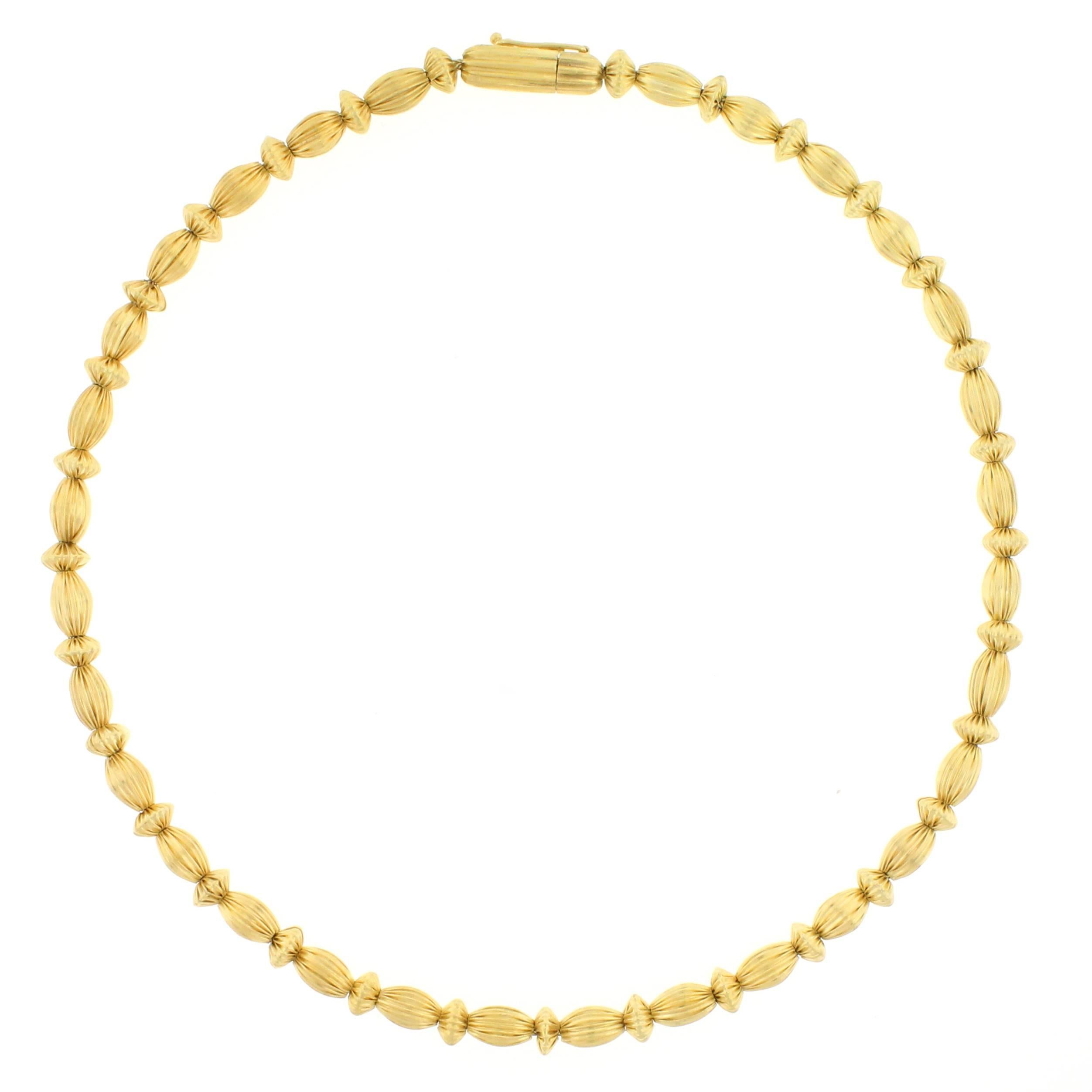 Lalaounis Gold Bead Necklace