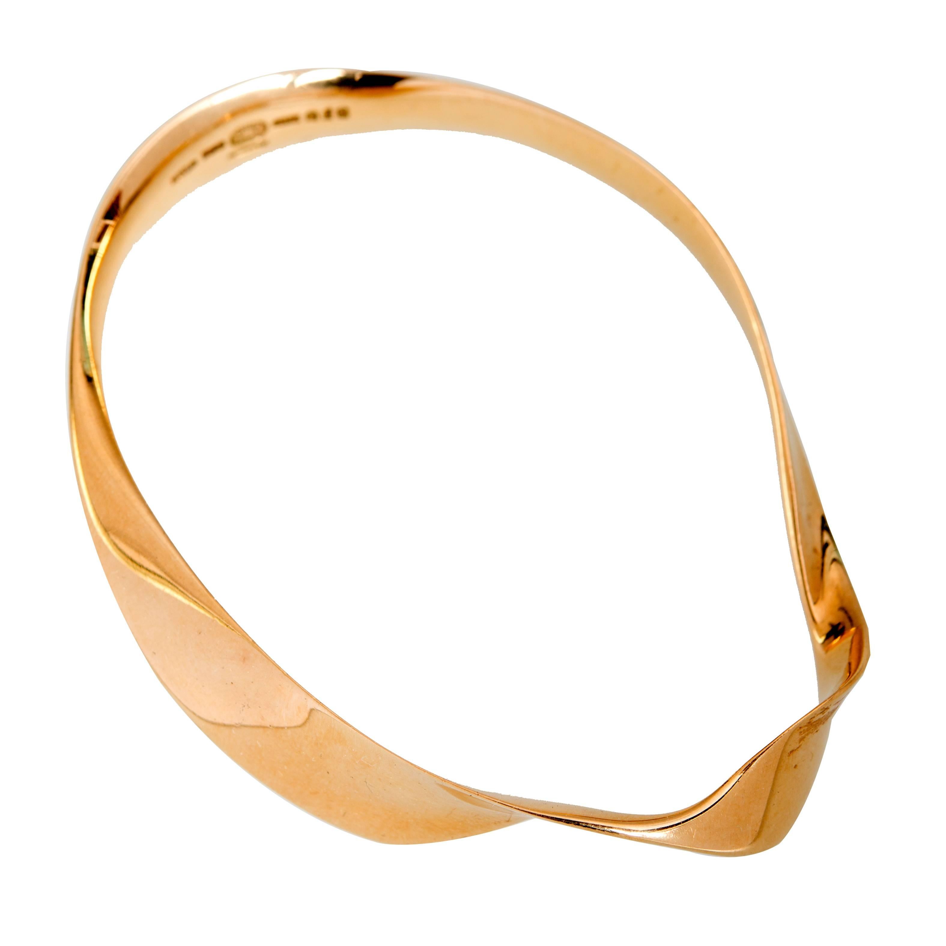 1970s Georg Jensen gold bracelet by Vivianna Torun