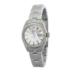 Retro Rolex Lady's Stainless Steel Datejust Automatic Wristwatch Ref 691