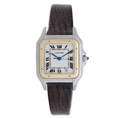 Cartier yellow gold stainless steel Panther Midsize Quartz Wristwatch
