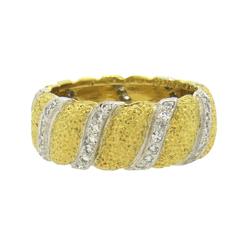 Buccellati Diamond Gold Wedding Band Ring 6