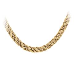 Tiffany & Co. Yellow Gold Rope Collar Necklace