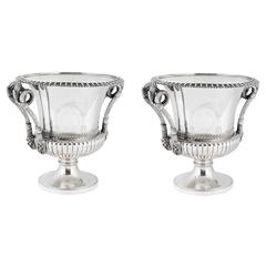 Pair of Silver Magnum-Sized Wine Coolers 1