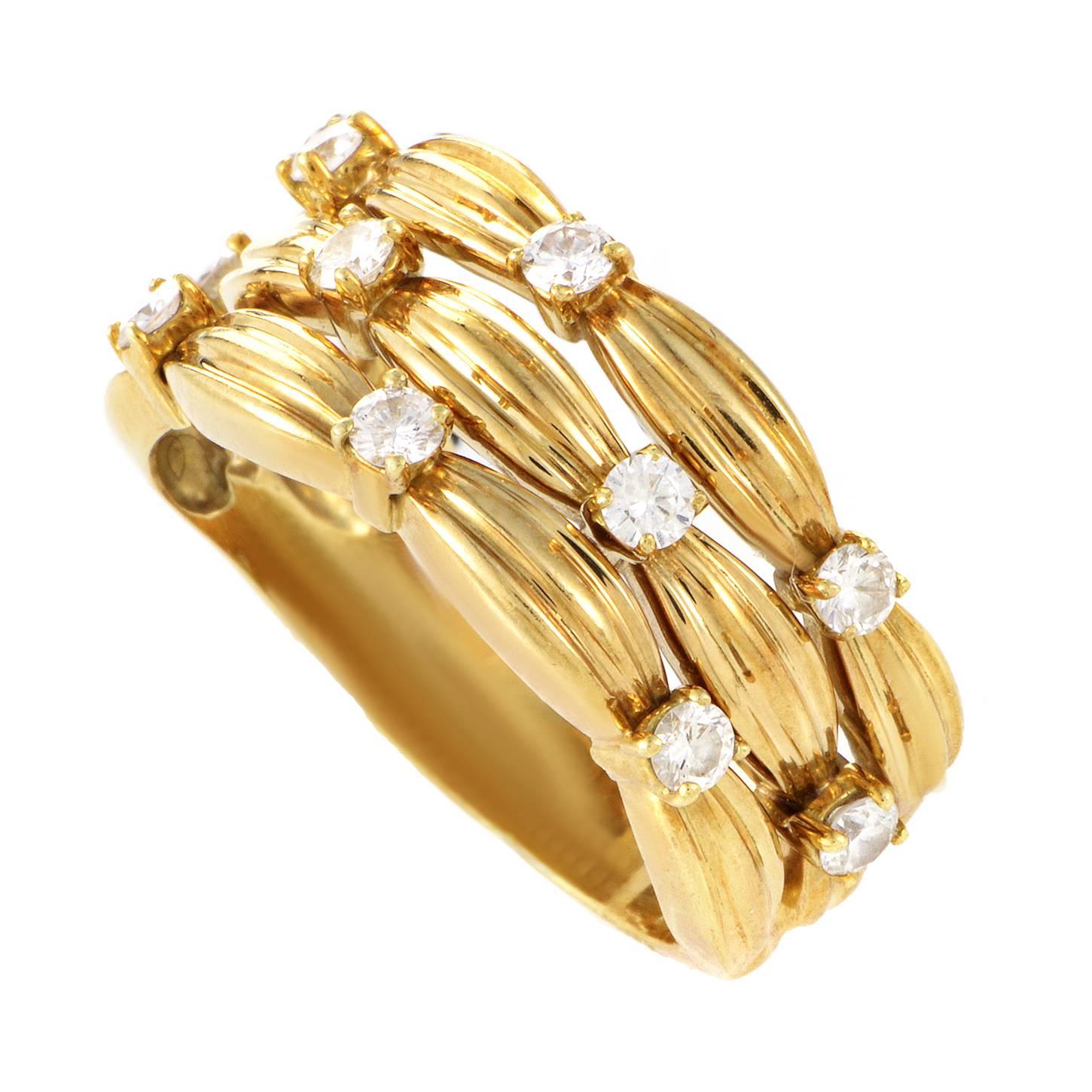 Tiffany & Co. Yellow Gold Diamond Band Ring