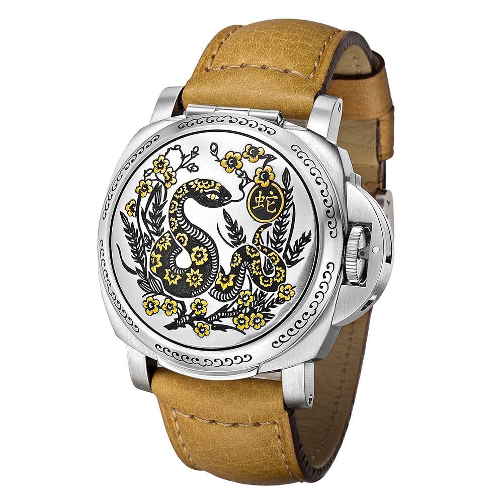 Panerai Stainless Steel ​Luminor Sealand Year of the Snake Wristwatch