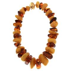 Multi Color Amber gold Necklace 8