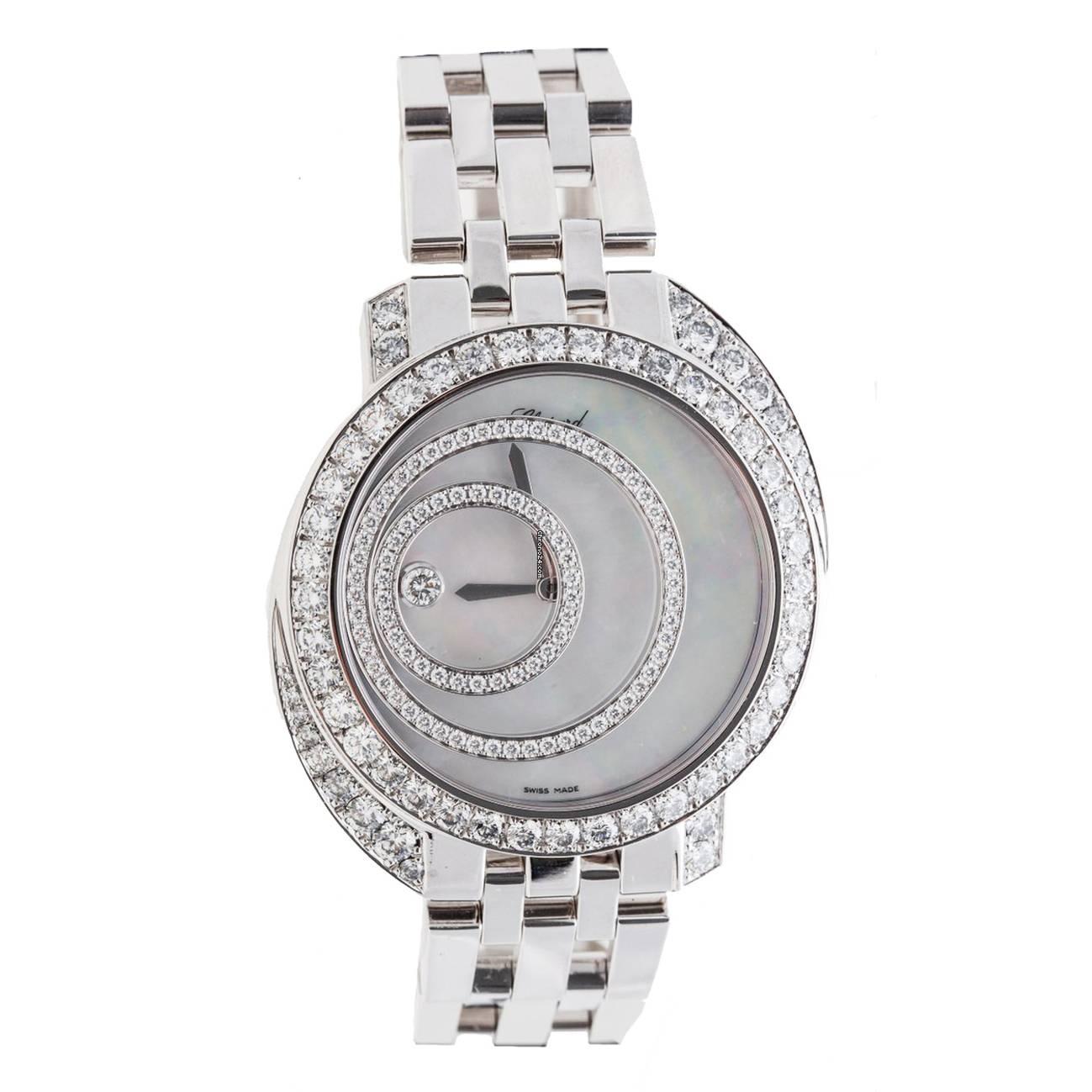 Chopard Ladies White Gold Happy Spirit Quartz Wristwatch  20/7154-20