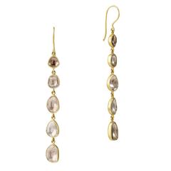 Diamond Five Drop Earrings
