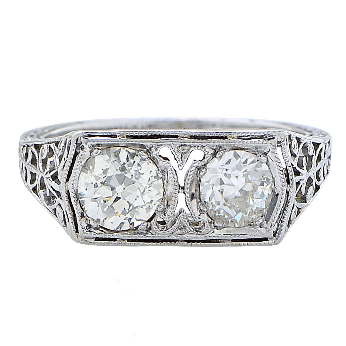 1.25 Carat Vintage Diamond Ring at 1stDibs