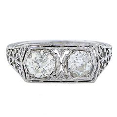 1.25 Carat Vintage Diamond Ring 10