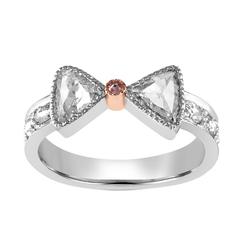 Rosecut Diamond Gold Promise Ring