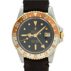Rolex Stainless Steel and Yellow Gold GMT-Master Wristwatch ref 1675