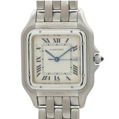 Used Cartier Man’s Stainless Steel Panther Jumbo Wristwatch