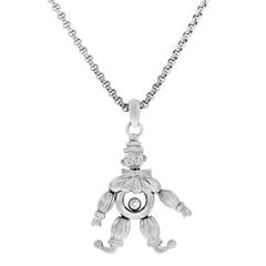 Chopard Clown Charm Floating Diamond Gold Necklace