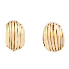 Tiffany & Co. Gold Open Curve Form Earclips 1