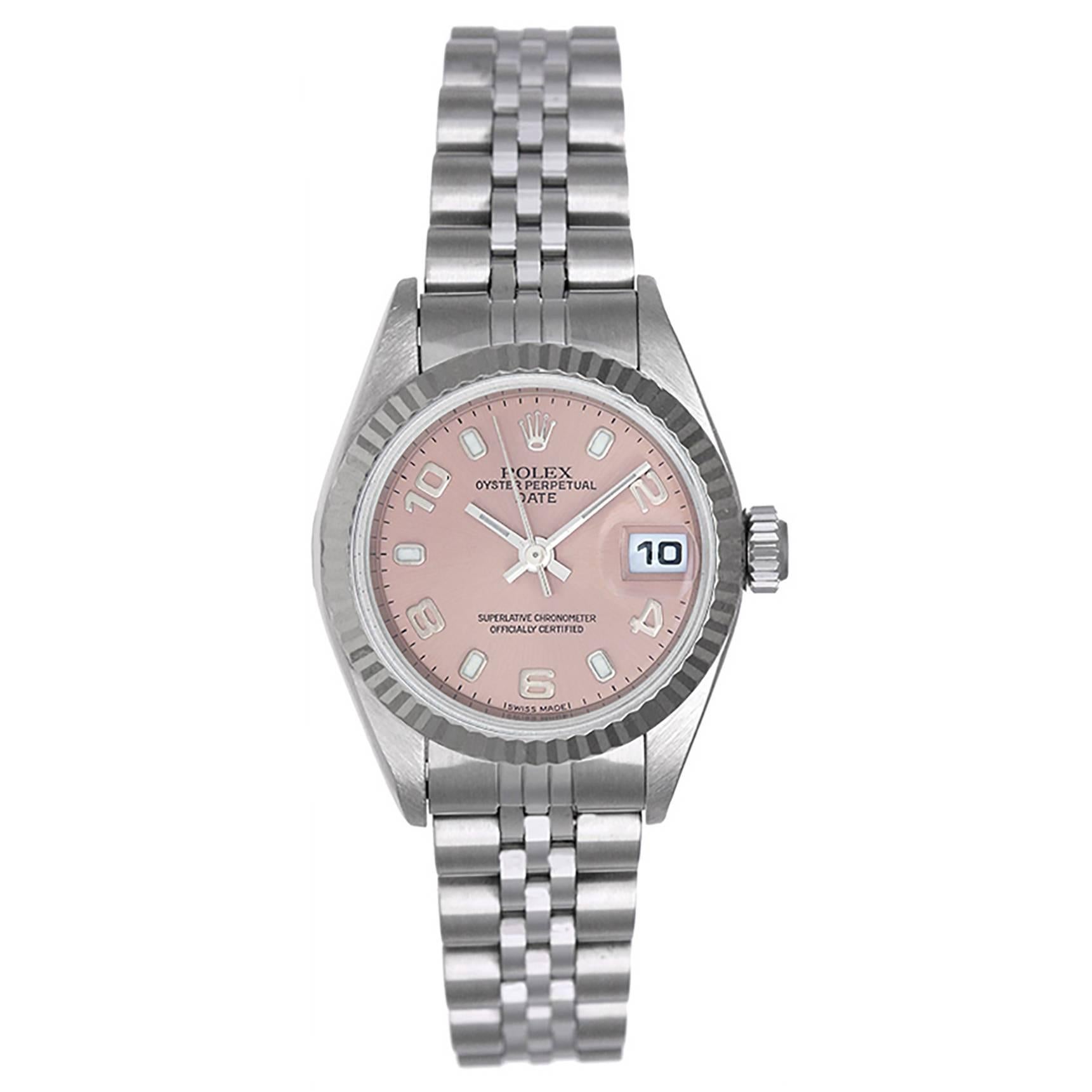 Rolex Lady's Stainless Steel Datejust Automatic Wristwatch Ref 79174