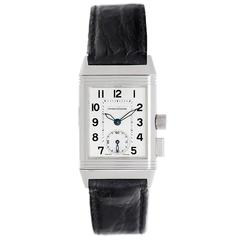 Vintage Jaeger-LeCoultre Stainless Steel Reverso Memory Chronograph Wristwatch 