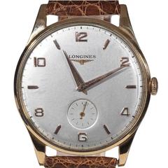 Longines Oversize Rose Gold Manual Wind Wristwatch 10