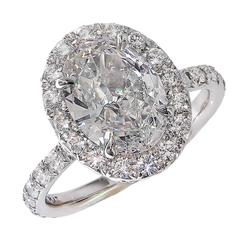 1.81 Carat GIA Cert Diamond platinum Ring