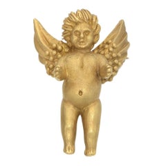 Kieselstein-Cord Gold Cupid Pin