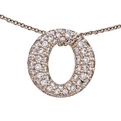 Tiffany & Co. Sevillana Diamond Platinum Pendant Necklace